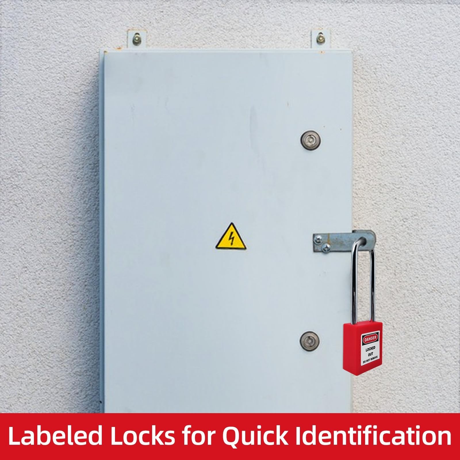Lockout Tagout Locks Set 5pcs Loto Locks,Red Lockout Locks Keyed Different,Sa...