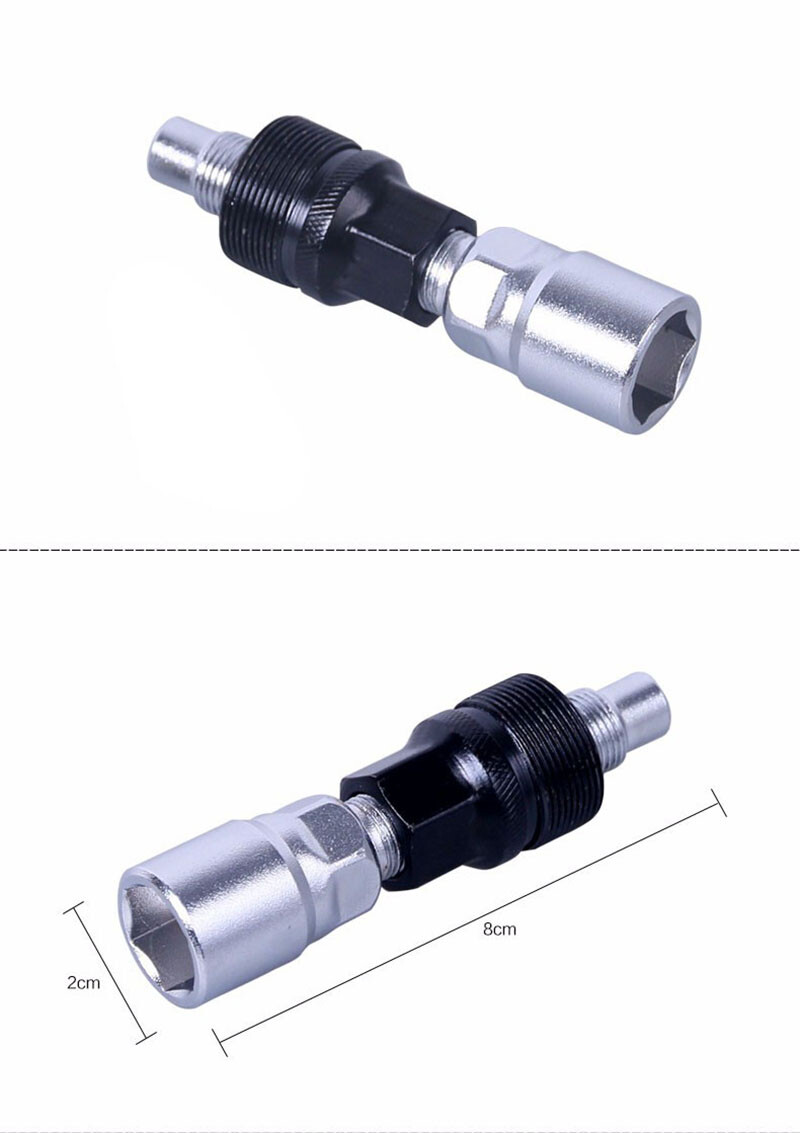 Bike Crank Arm Puller Tool Professional Removal Crankset Extractor Socket Pin
