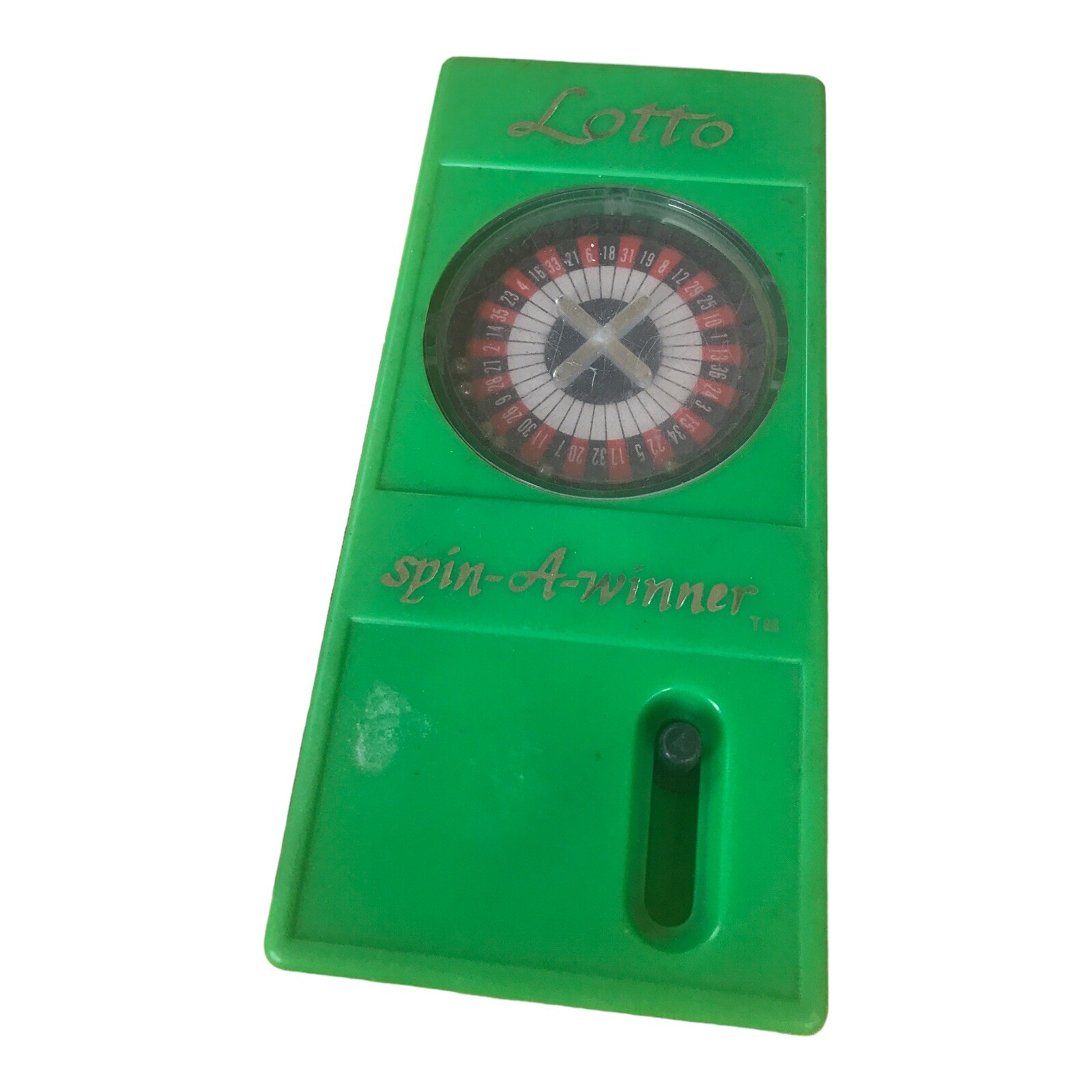 Vtg LOTTO Spin A Winner Lottery Numbers Picker Megabucks Pull & Release 1984