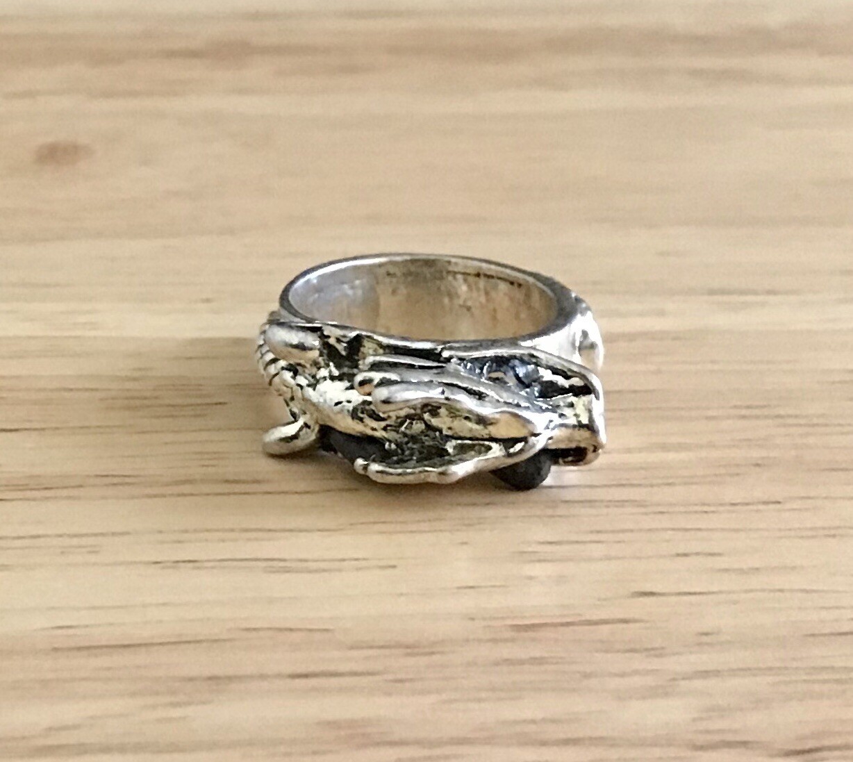 Tibetan Silver Dragon Ring