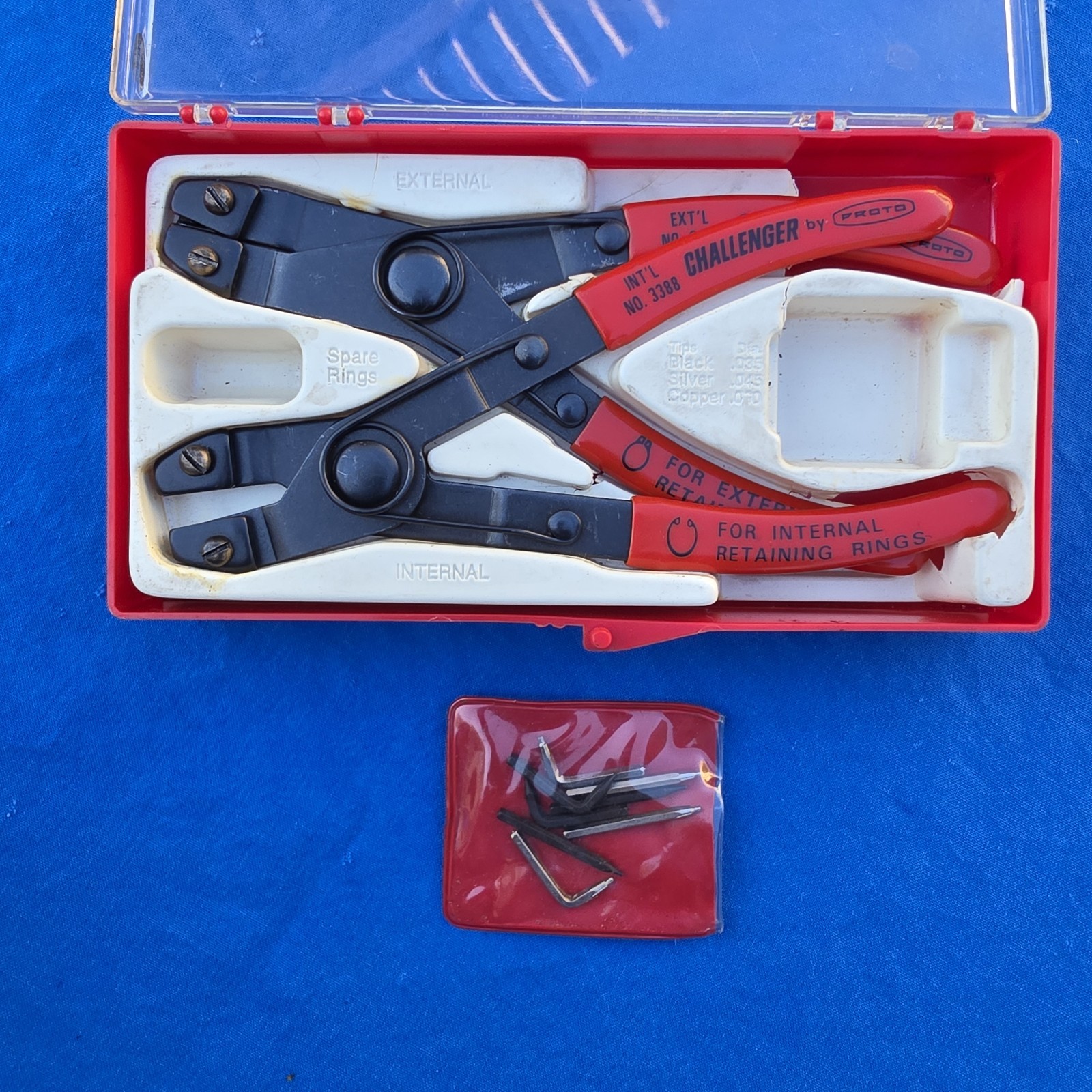 Challenger/Proto Retaining Ring Pliers Set No. 3388