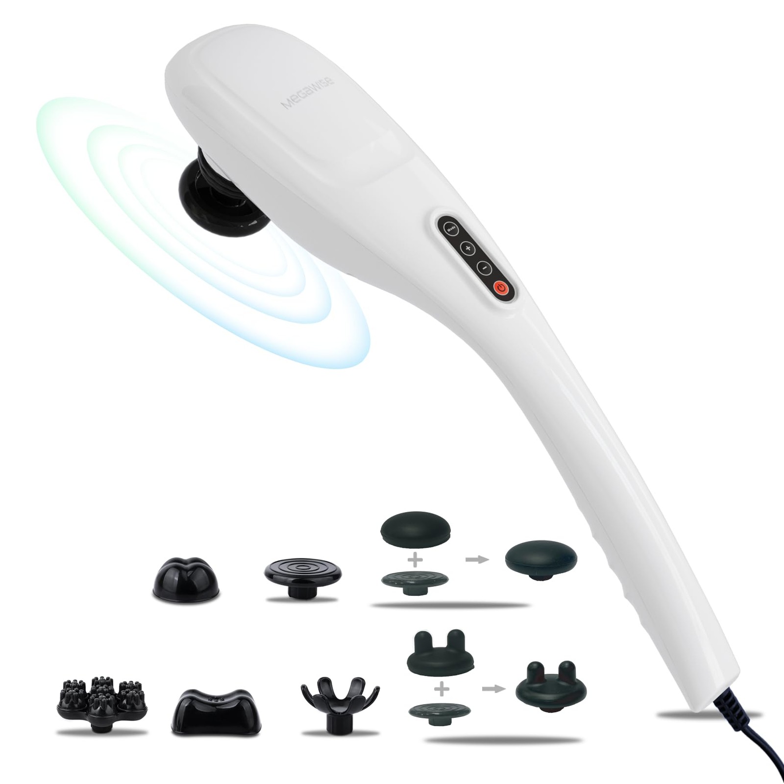 Handheld Back Massager | Deep Tissue Percussion Relief for Back, Neck, Should...