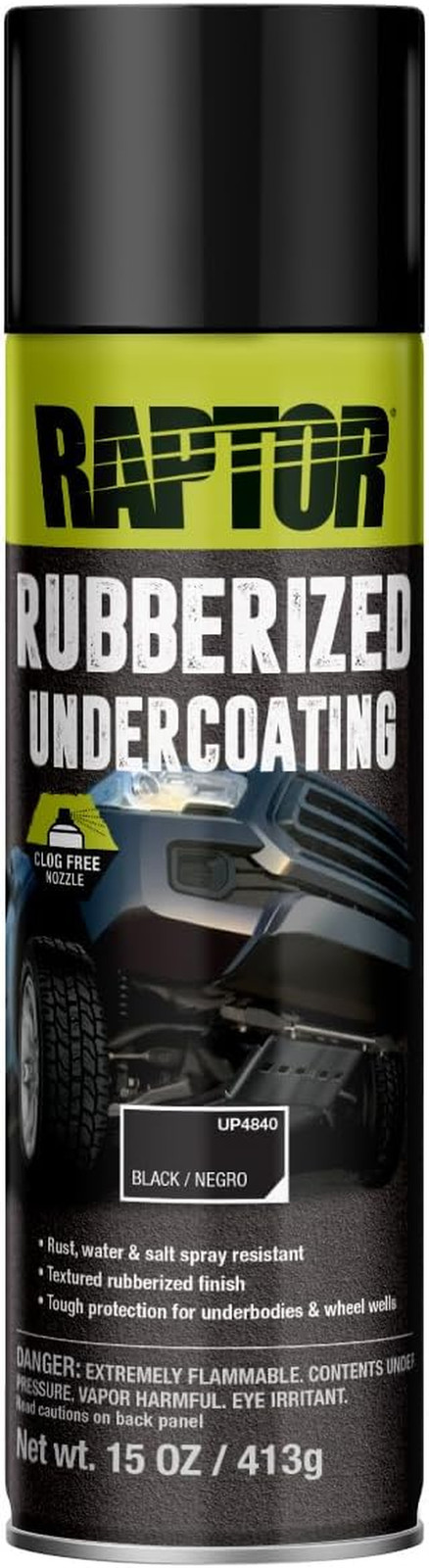 RAPTOR Rubberized Undercoating, Professional Grade Automotive Spray Paint, Extra