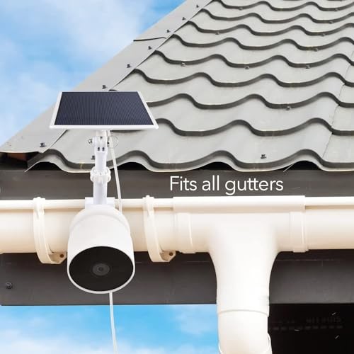 Gutter Mount for Google Nest Cam (Battery) for Nest Cam Battery & Solar Panel