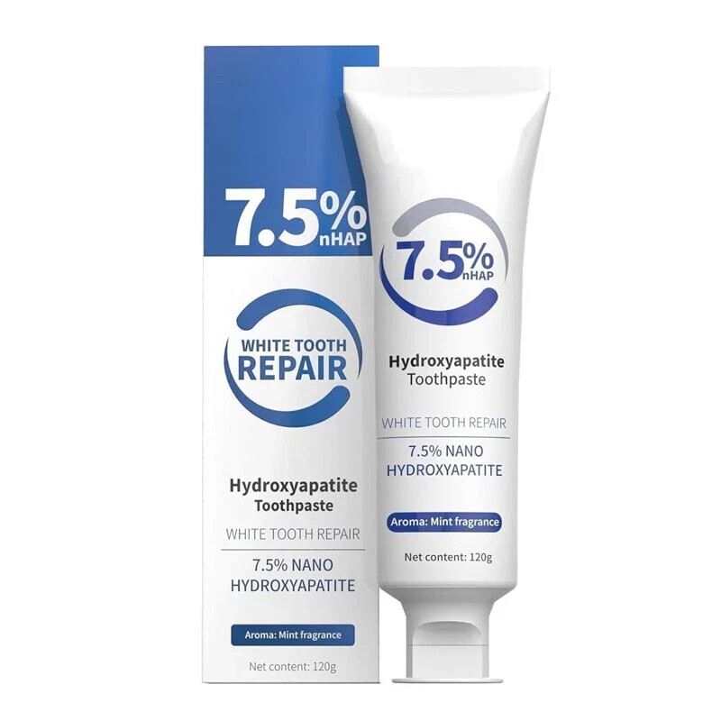 7.5% Hydroxyapatite Toothpaste Remove Yellow Tooth Stains Sensitive Teeth NEW
