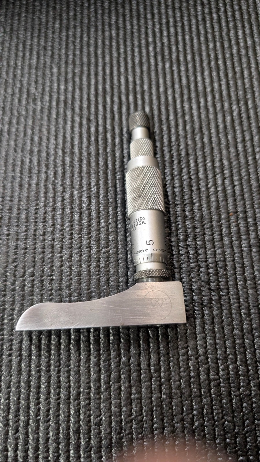 Starrett 443 Half-Base Depth Micrometer (Head Only)