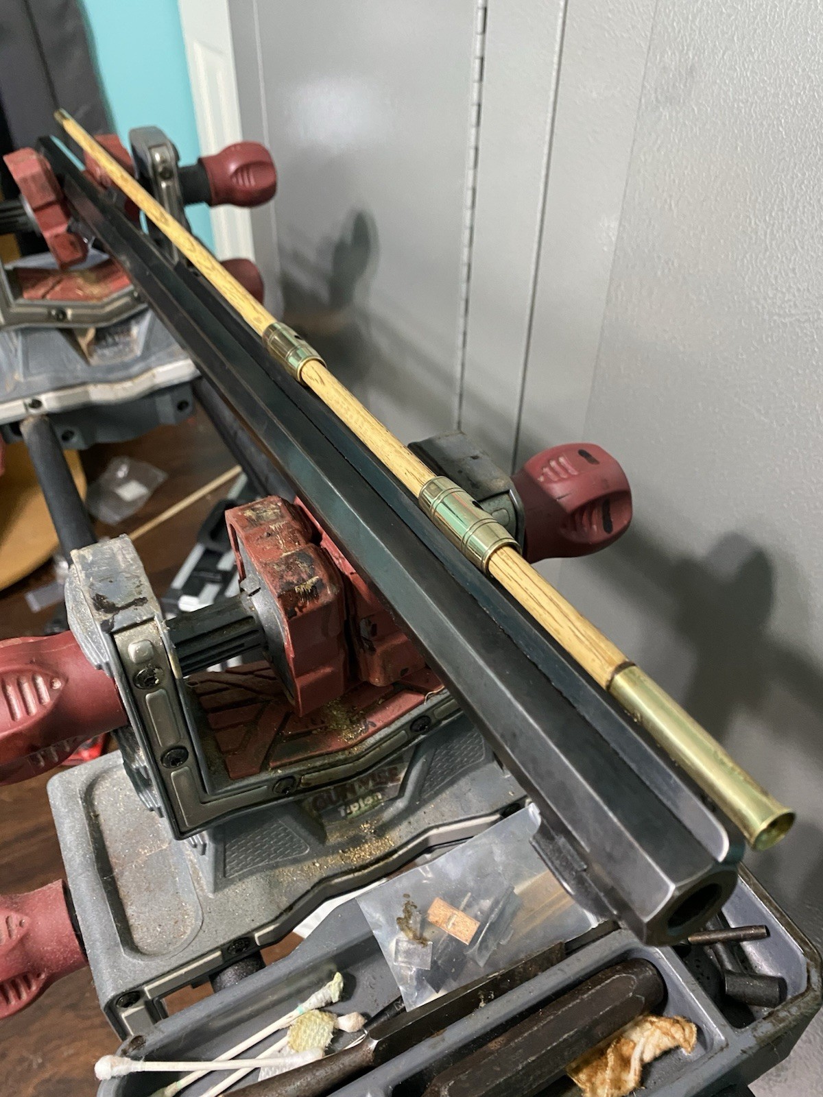 50 Caliber Thompson Center Muzzleloader with Hickory Ramrod.