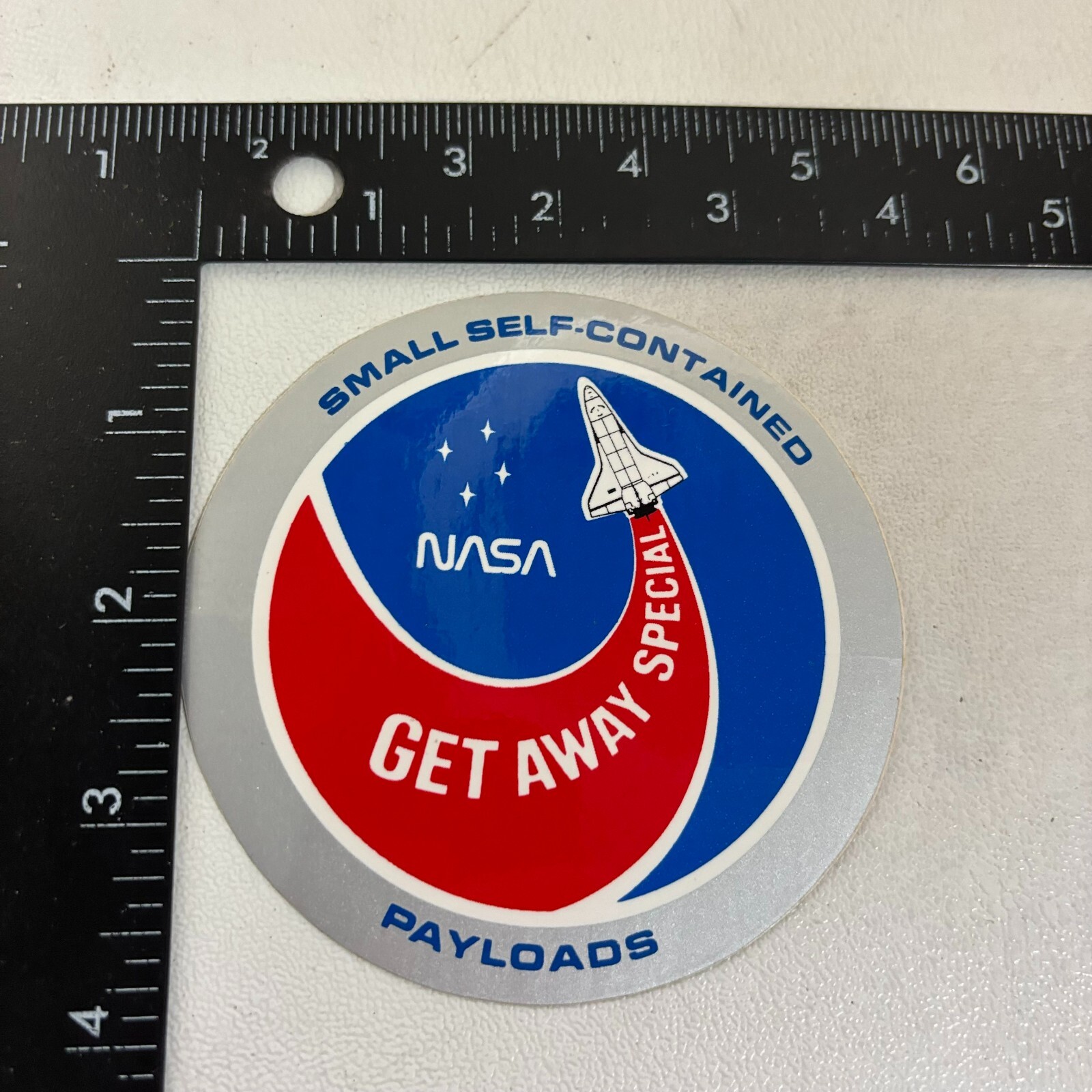 NASA SMALL SELF-CONTAINED PAYLOADS GET AWAY SPECIAL Sticker Decal 52SM