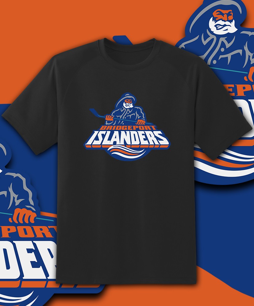 Bridgeport Islanders Team logo shirt Adult and Youth Sizes S-6XL Tracking!!