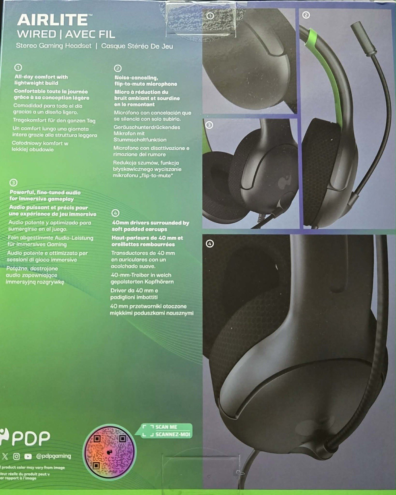 PDP Airlite Wired Stereo Gaming Headset Compatible with Xbox