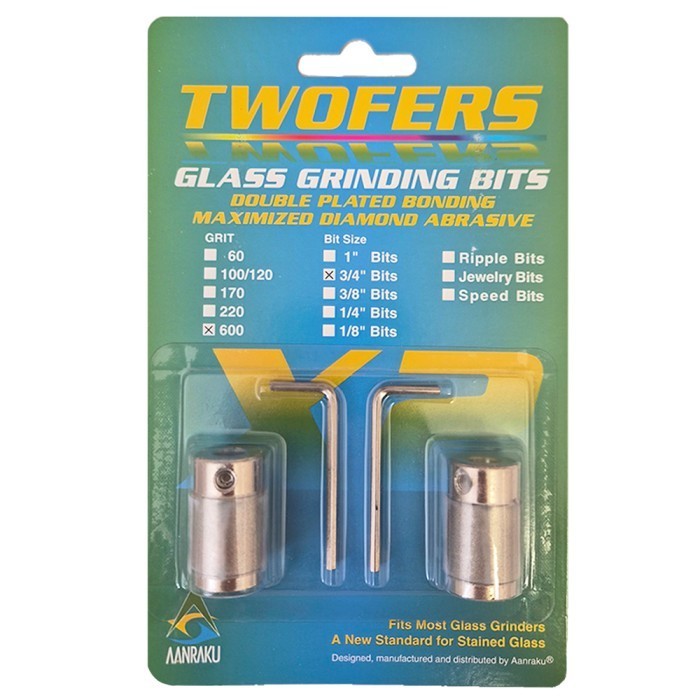 3/4" Aanraku Twofers Diamond Grinder Bits Ultra Fine 600 Grit