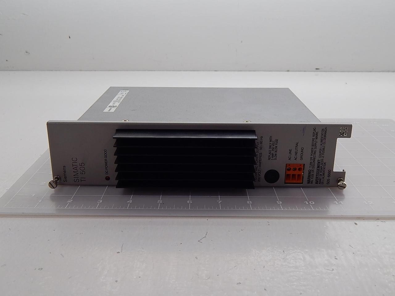 SIEMENS SIMATIC TI 505 505-6660 POWER SUPPLY T89594