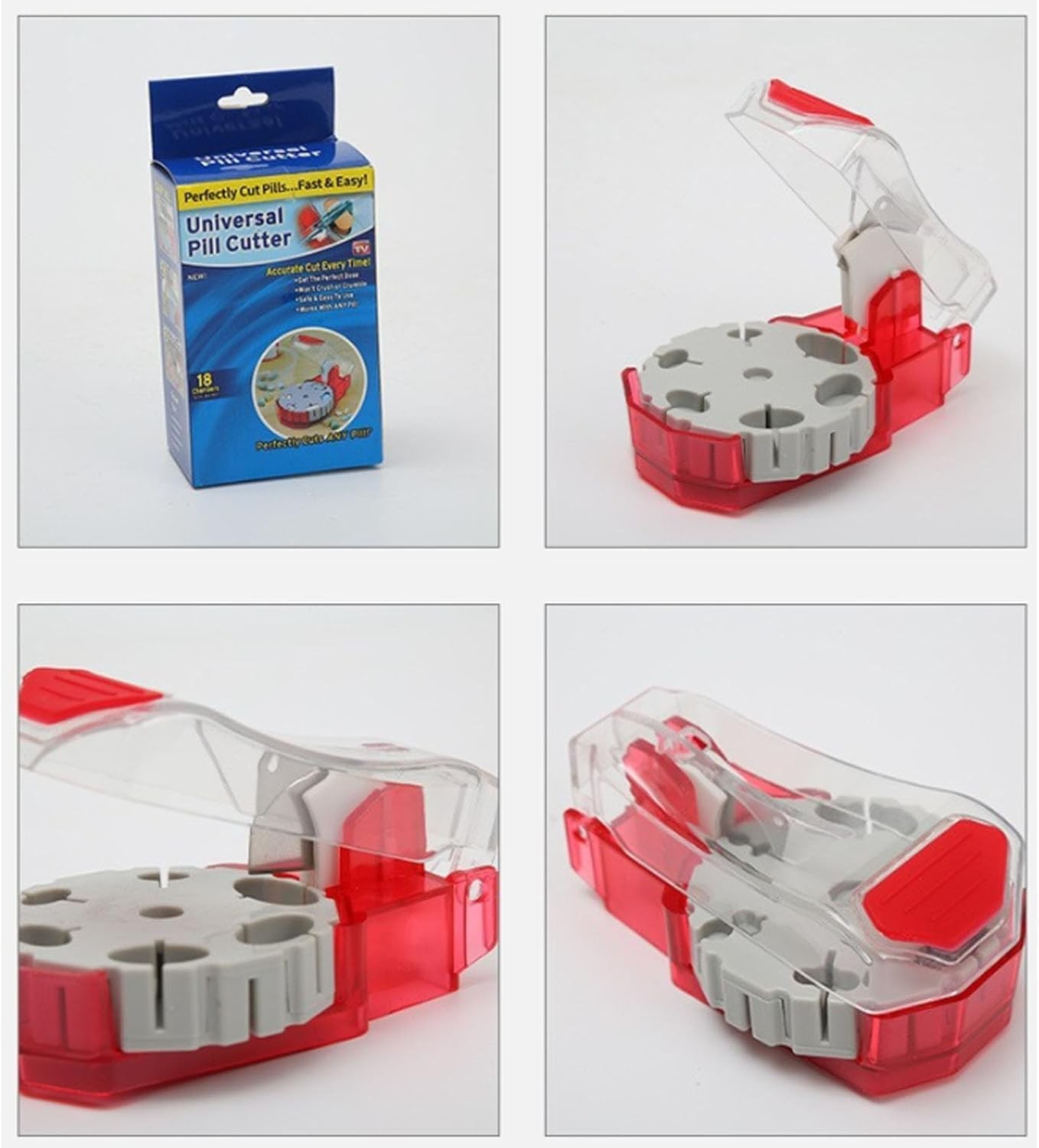 Pill Cutter Pill Splitters for Small or Large Pills Cuts up to 14 Different
