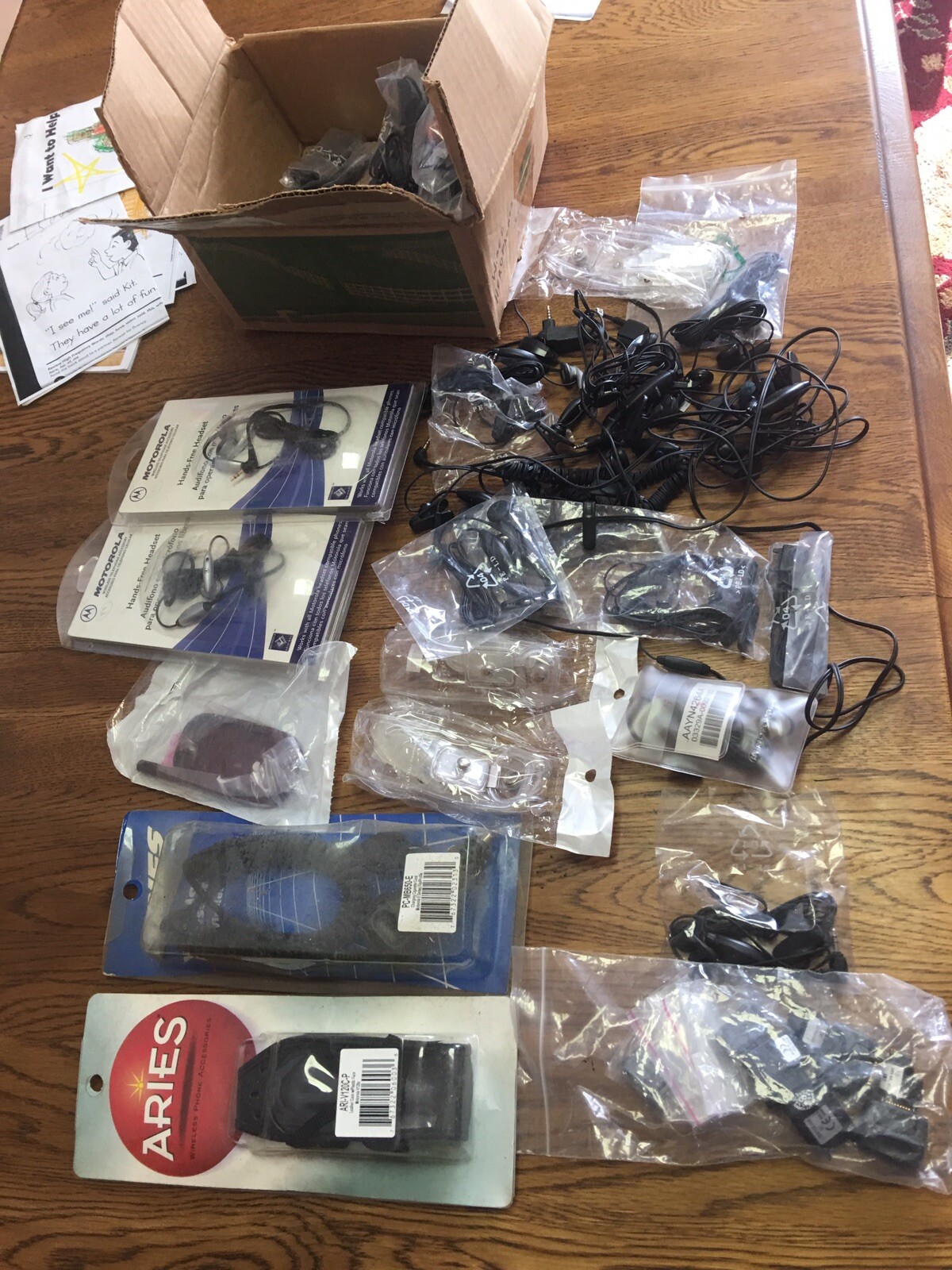 Vintage Cellphone Accessories Group Lot New Old Stock Parts Motorola Nokia