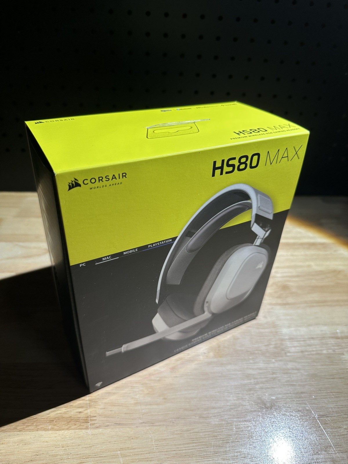 CORSAIR HS80 MAX WIRELESS MULTIPLATFORM GAMING HEADSET BLUETOOTH - WHITE