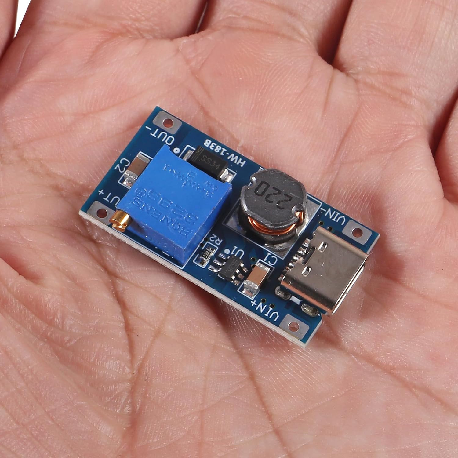 5Pcs Boost Module MT3608 DC-DC Step up Converter 2A Boost Regulator Voltage