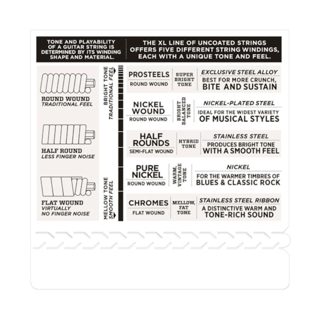 D'Addario EHR370 Half Rounds Medium 11-49 Electric Guitar Strings