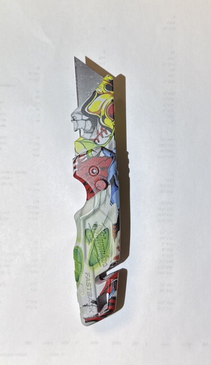 Milwaukee ‎Fastback Flip Utility Knife Custom hydrodipped design (‎48-22-1501)