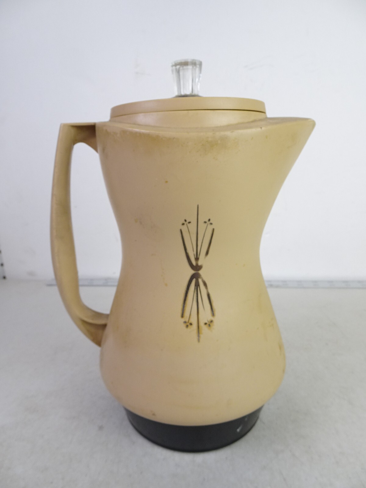 RARE Vintage West Bend 10 Cup Automatic Fiesta Perk - Beige - No Cord