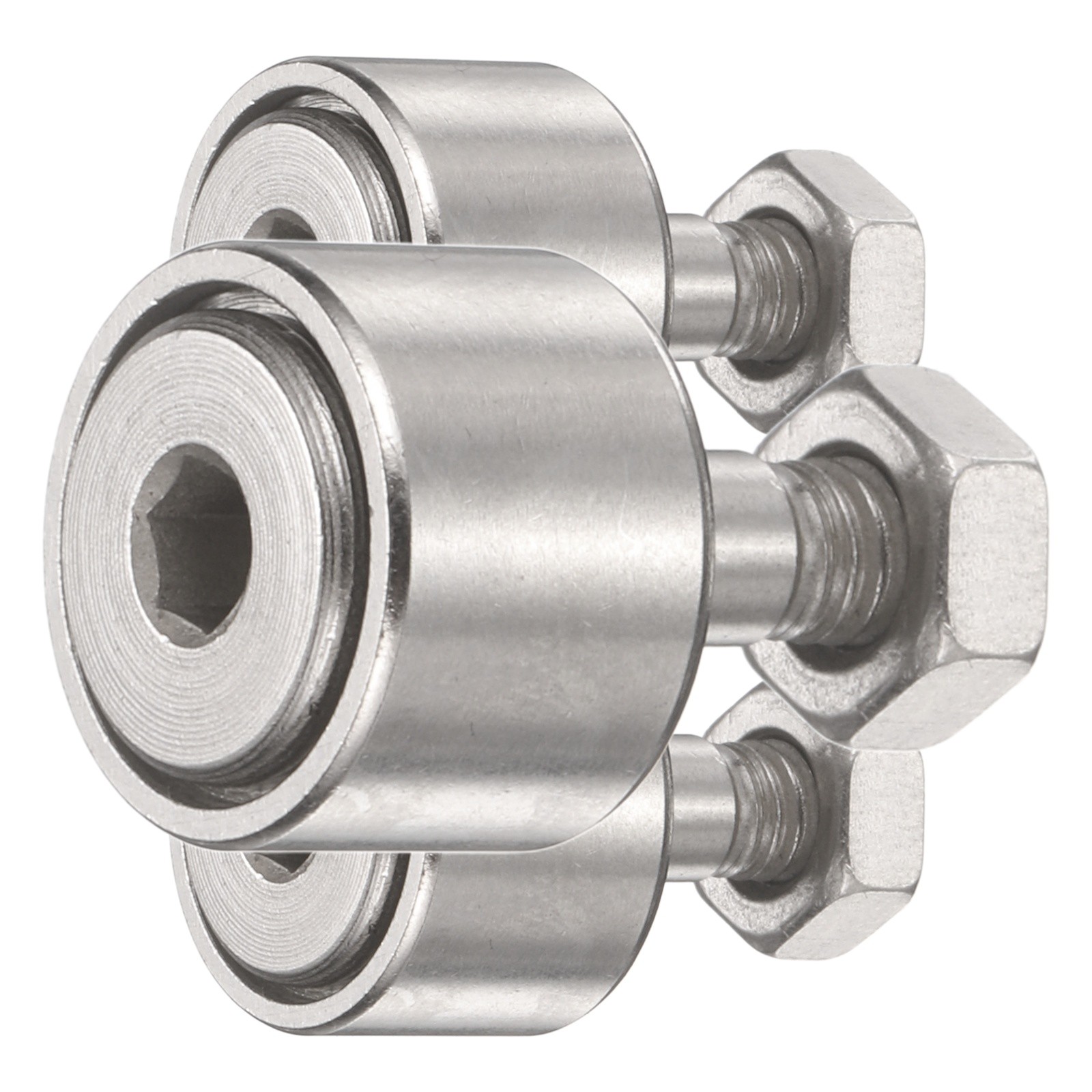 2pcs CF4/KR12 Cam Follower Track Runner Bearings, 12mm Roller Dia M4 Stud