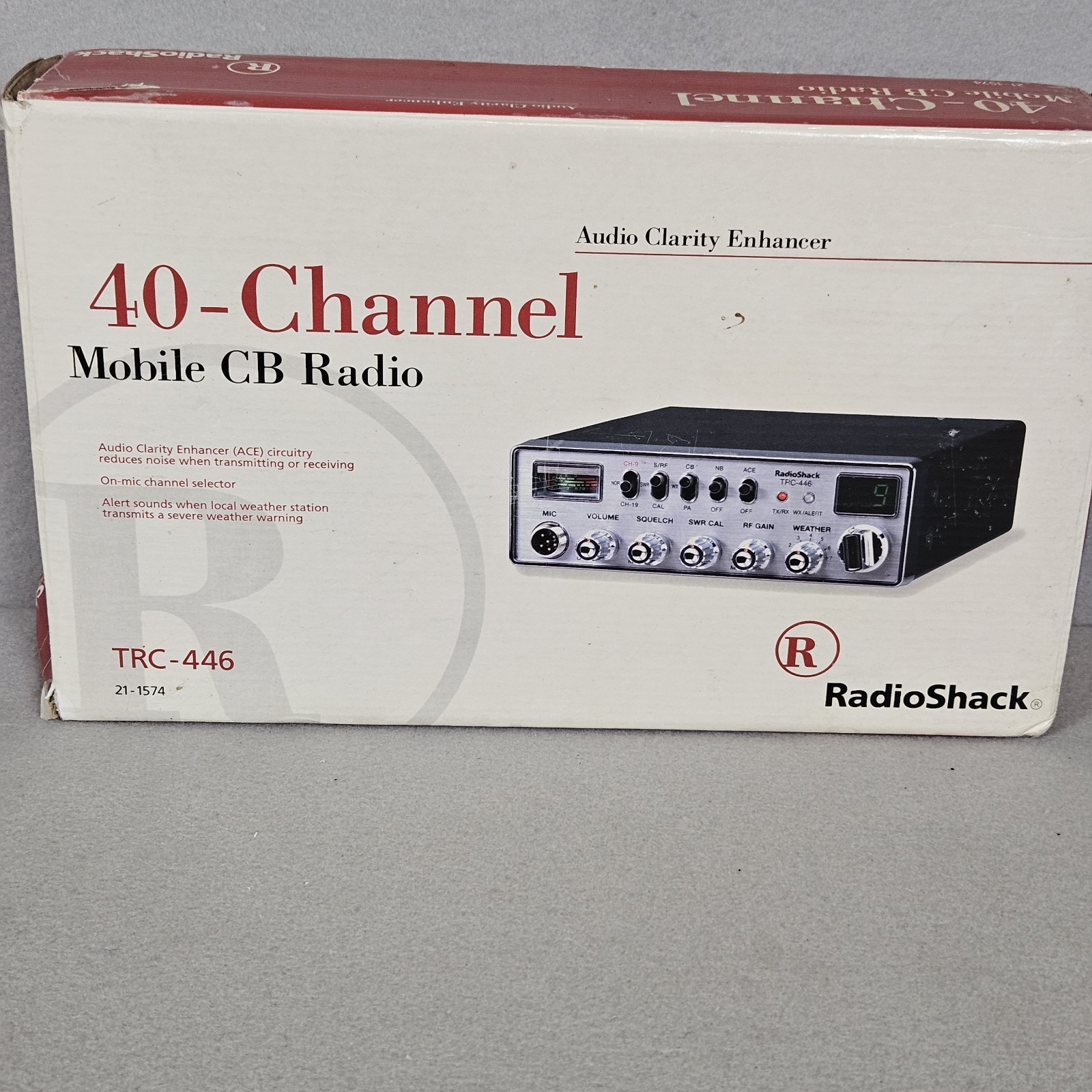 40-Channel Mobile CB Radio Radio Shack  TCR-446 in original box