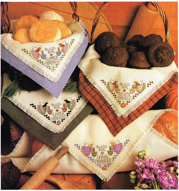 HARVEST ANGELS  CROSS STITCH PATTERN  ONLY  -  TL  EEUA