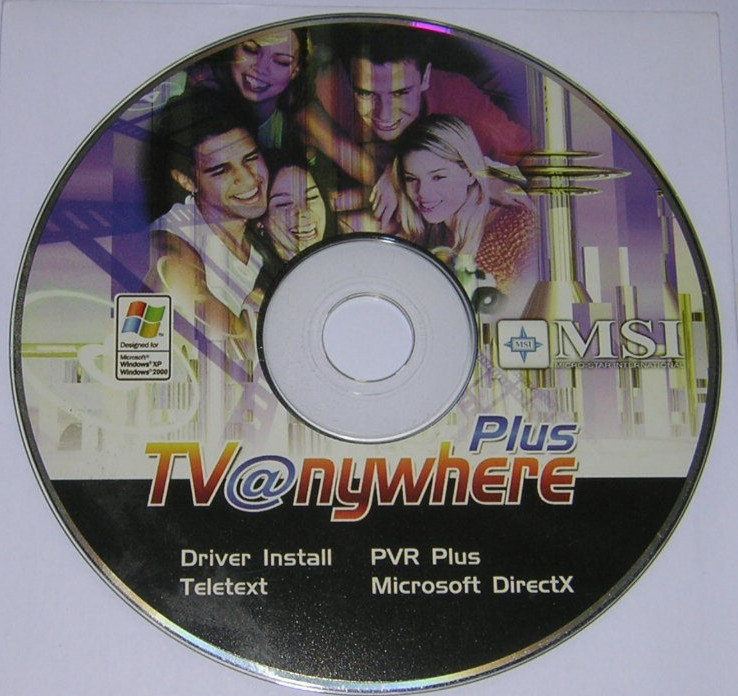 TV@nywhere Plus TV Tuner Drivers and Apps Inst Windows 2000 XP PC CD-ROM (2005)