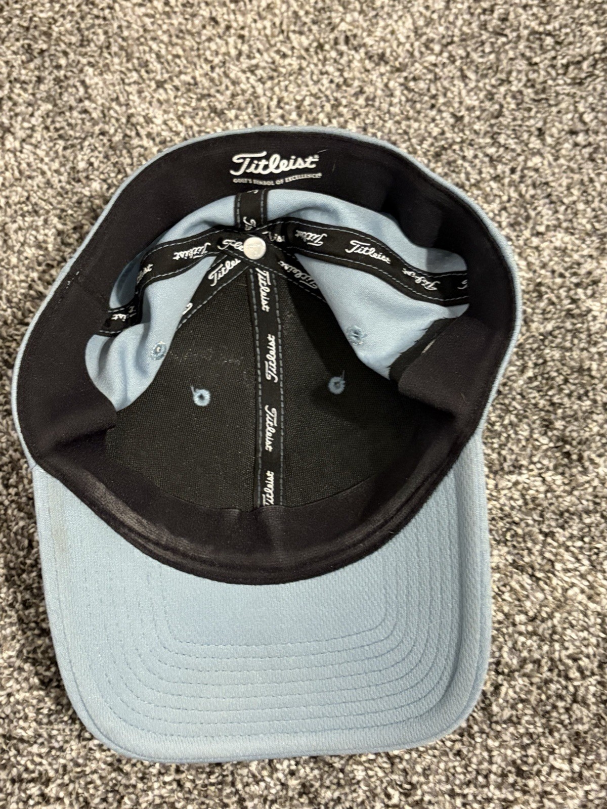 Titleist FJ Pro V1 Golf Hat Cap Fitted Sz M/L - Gray White