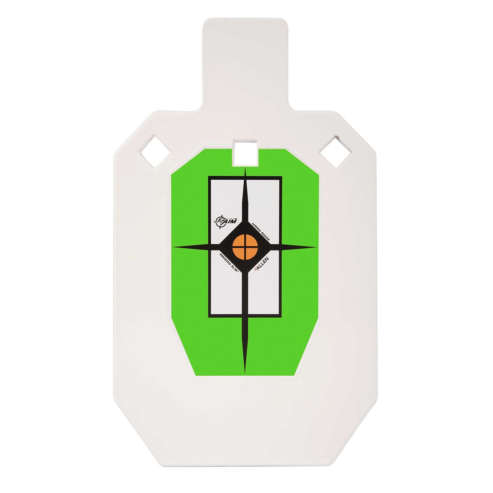 Allen Company EZ Aim Hardrock AR500 Steel Shooting Target, 3/8" Small, White