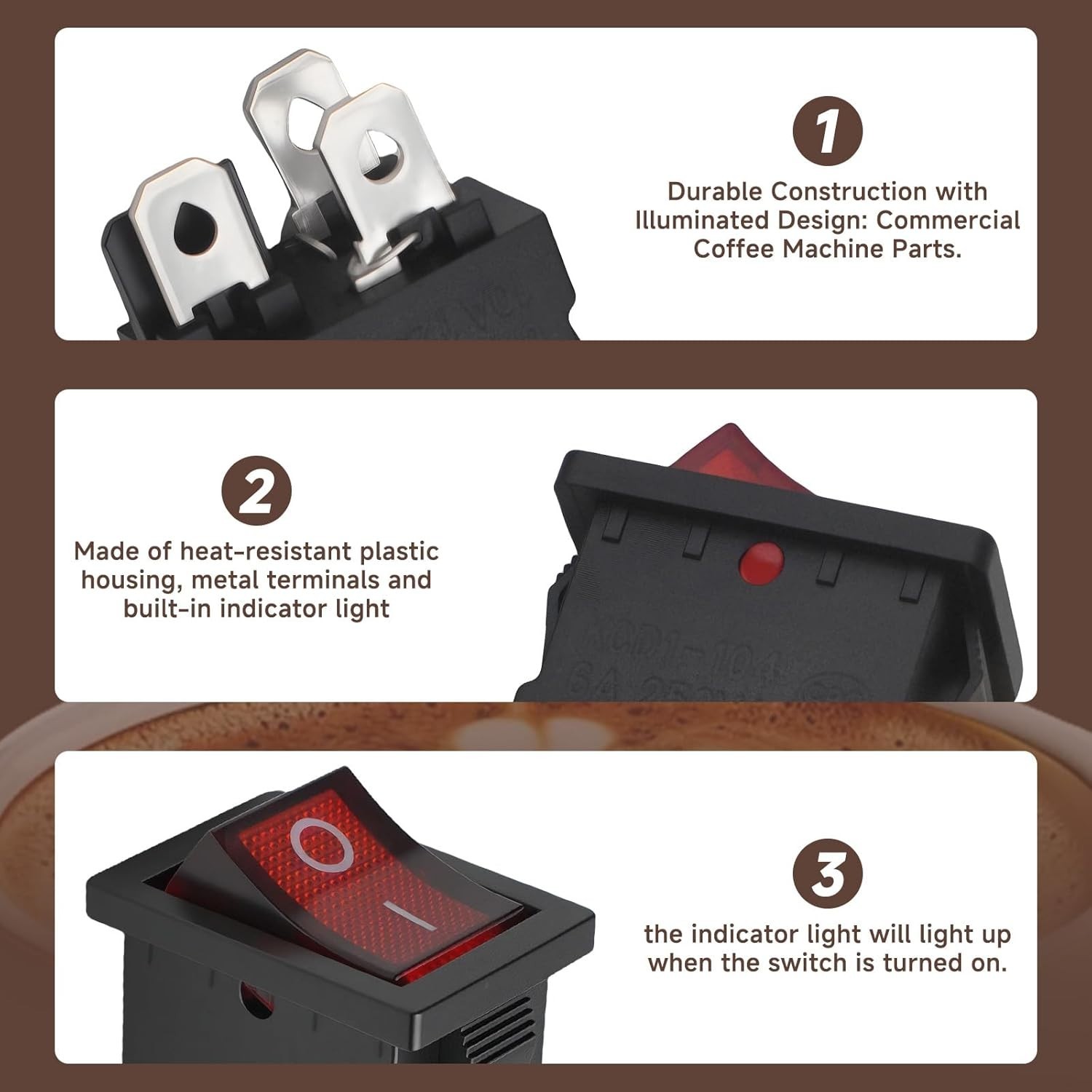 2pack for Replacement Warmer Switch Compatible with Bunn Coffee Makers GR, GR...