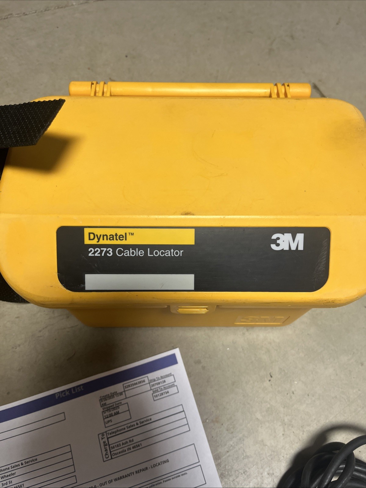 3M Dynatel 2273 Cable Locator 2273 Serviced By 3M