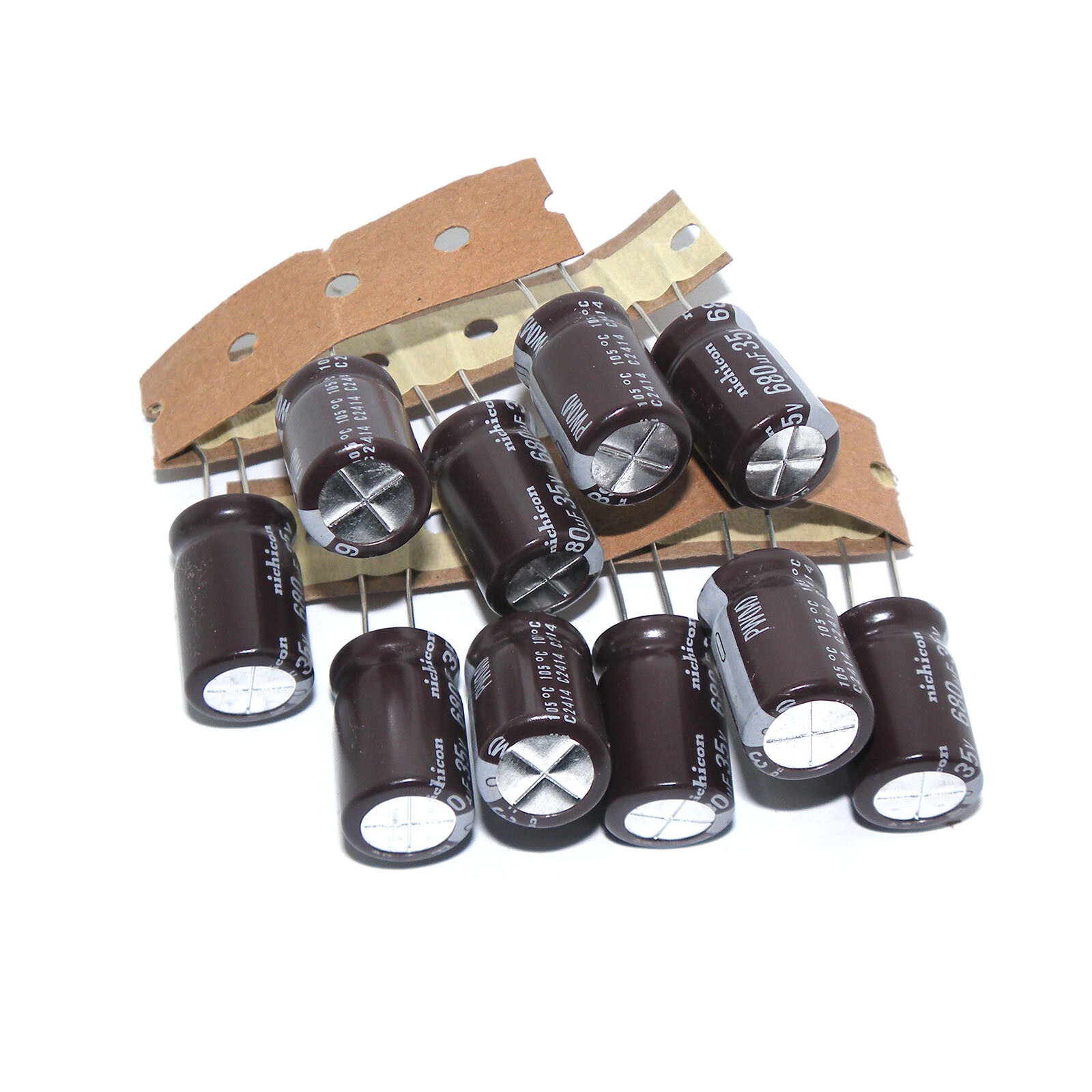 10x 680uF 35V Nichicon Electrolytic Capacitors Volume 35Volt 680MFD 13×20 mm