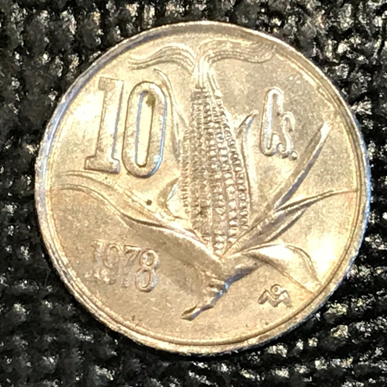 HIGH GRADE AU 1978 MEXICAN MEXICO 10 CENTAVOS COIN-MAR311