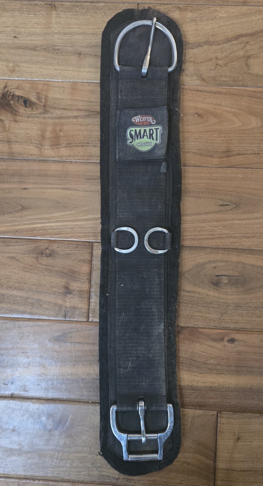 Weaver Smart Cinch 26" Felt Girth Black Horse Pony Straight Western Cob