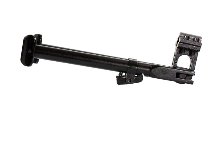 Universal Barrel Clamp Bipod – Folding, Adjustable Legs, Matte Black