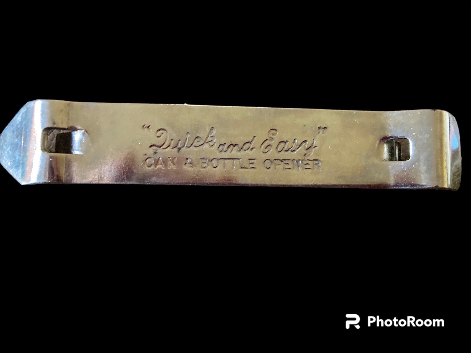 CAN AND BOTTLE OPENER-Vintage"QUICK AND EASY" MADE IN  CHICAGO USA