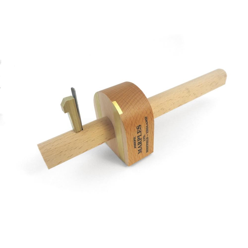 Joseph Marples Cutting / Marking Gauge Beechwood Half-Round Head with Brass Wear