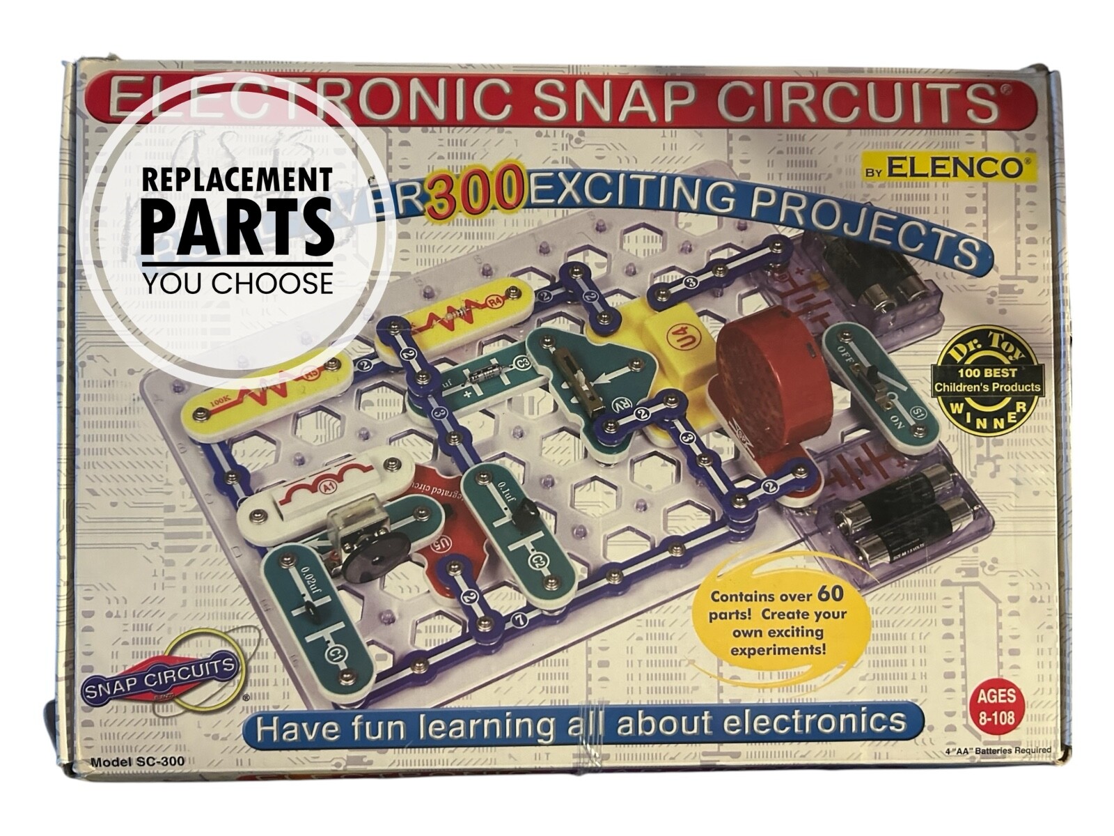 Elenco SC-300 Electronic Snap Circuits REPLACEMENT PARTS PIECES YOU CHOOSE