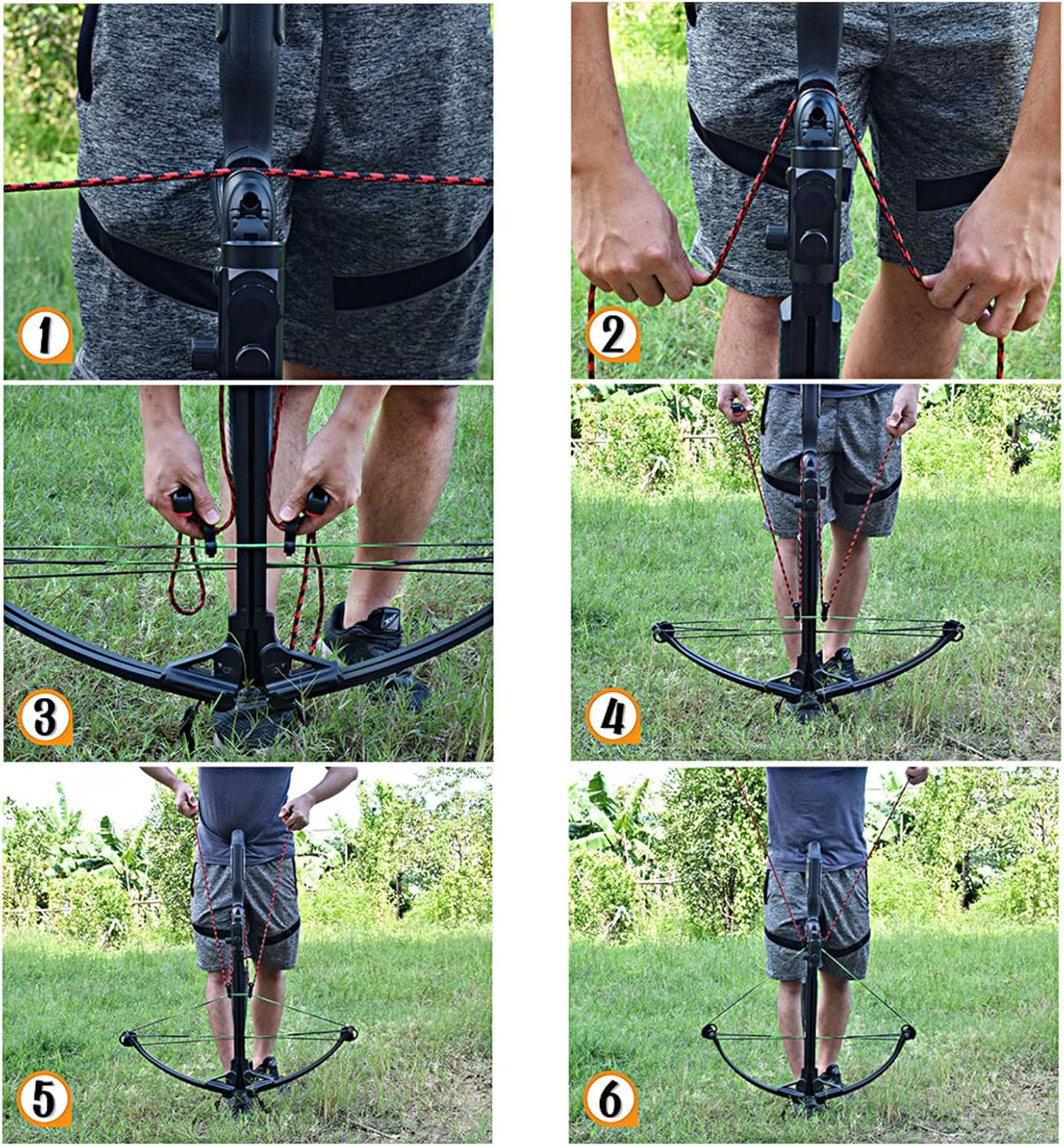 Elong Crossbow Cocking Device Double Handle Crossbows Rope Cocker Aid Cocking St
