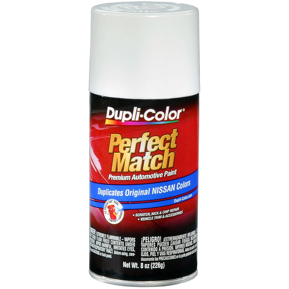 Duplicolor BNS0583, Perfect Match 8oz Aerosol Paint for Nissan QM1, Cloud White