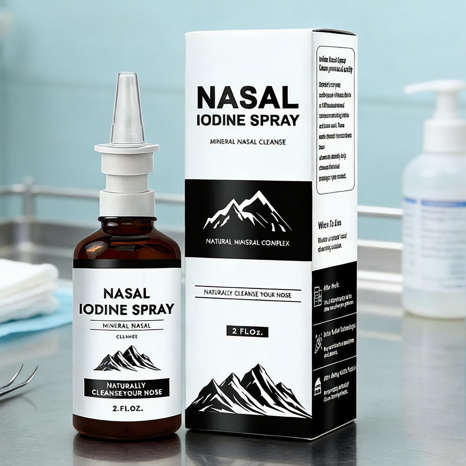 Iodine Nasal Spray, Nasal Iodine –Nasals Cleanse Refreshes Your Nasals Passages