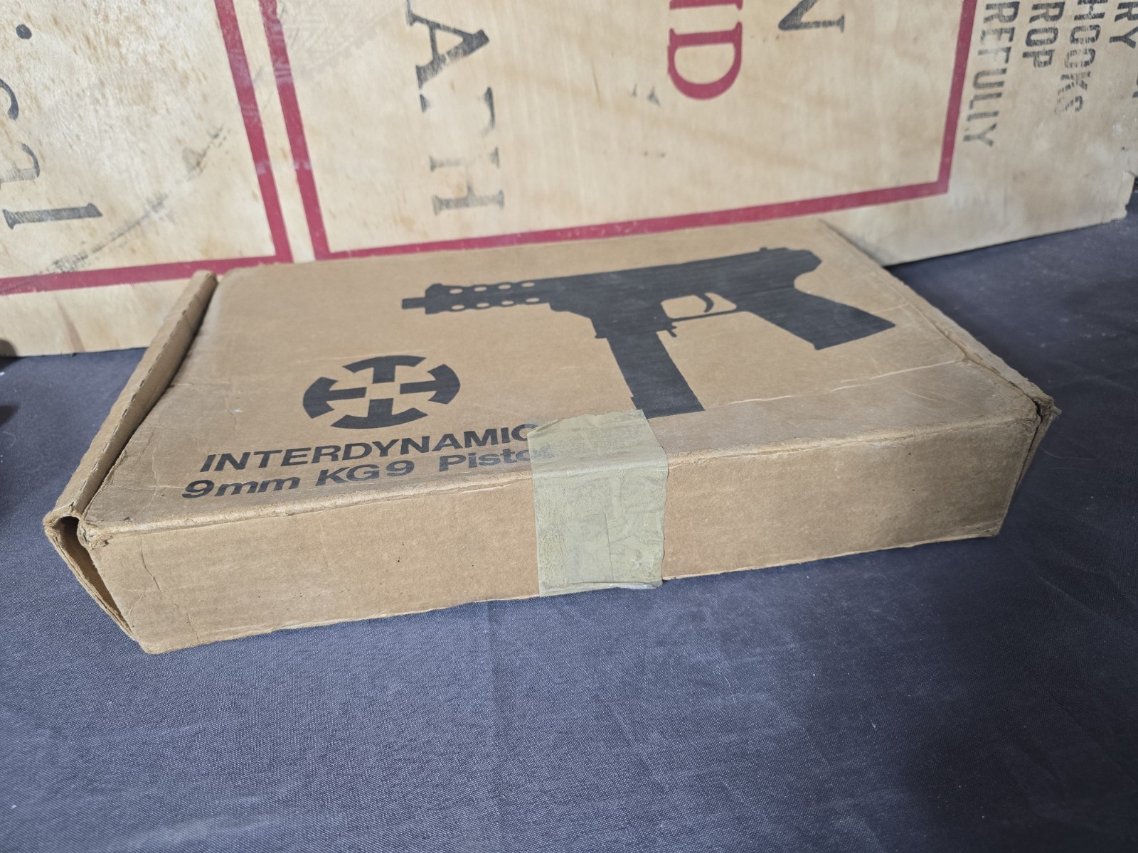 Vintage Interdynamic 9mm KG9 Pistol EMPTY Box Display Hunting Target Collector