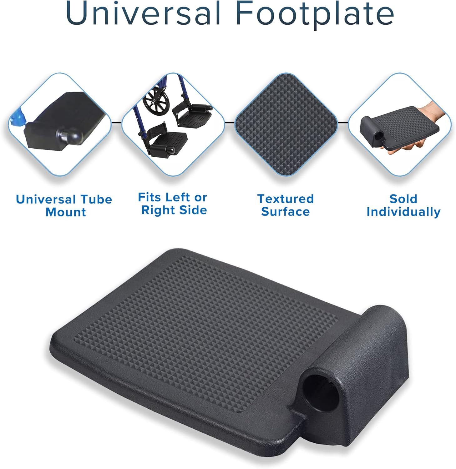 Alveytech Universal Footplate for Drive Medical Blue Streak Wheelchair - Footpla