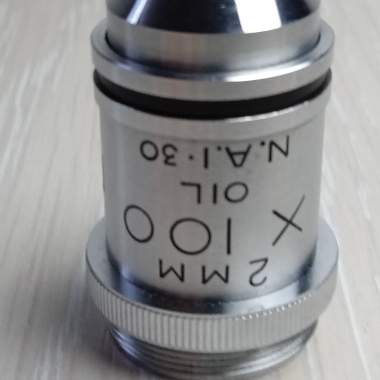 MICROSCOPE OBJECTIVE Lens 100x PH3 N.A. 1.30 OEL 2MM GZ #0185