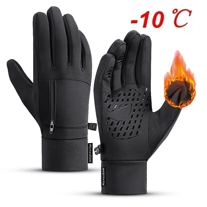 Winter Running Gloves Windproof Water-Resistant Thermal Touchscreen Liner Gloves