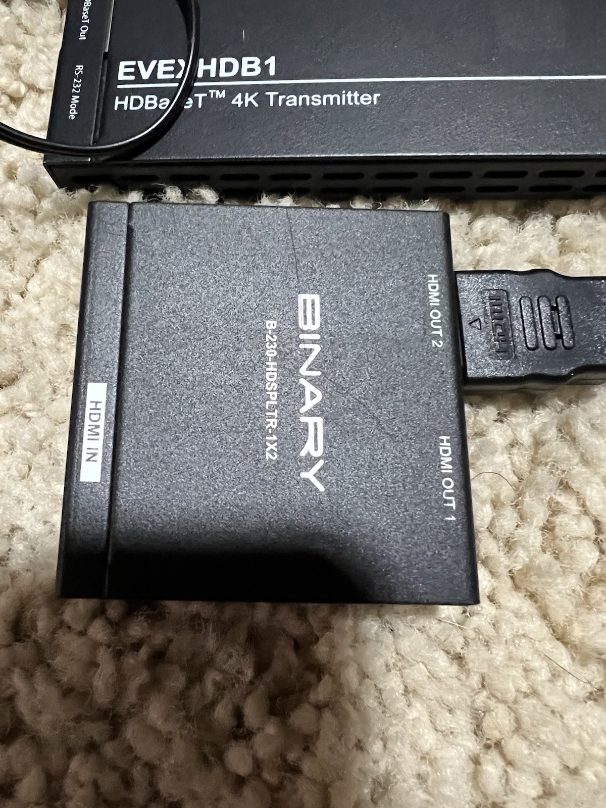Vanco EVEXHDB1 Evolution HDBaseT 4K HDMI Slim Extender Set x 2 & Binary