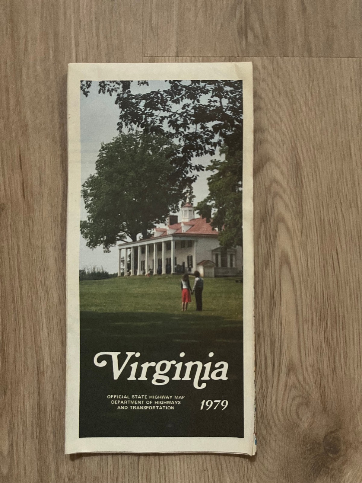 Virginia Official State Highway  Transporation Road Map 1979 Travel Drive