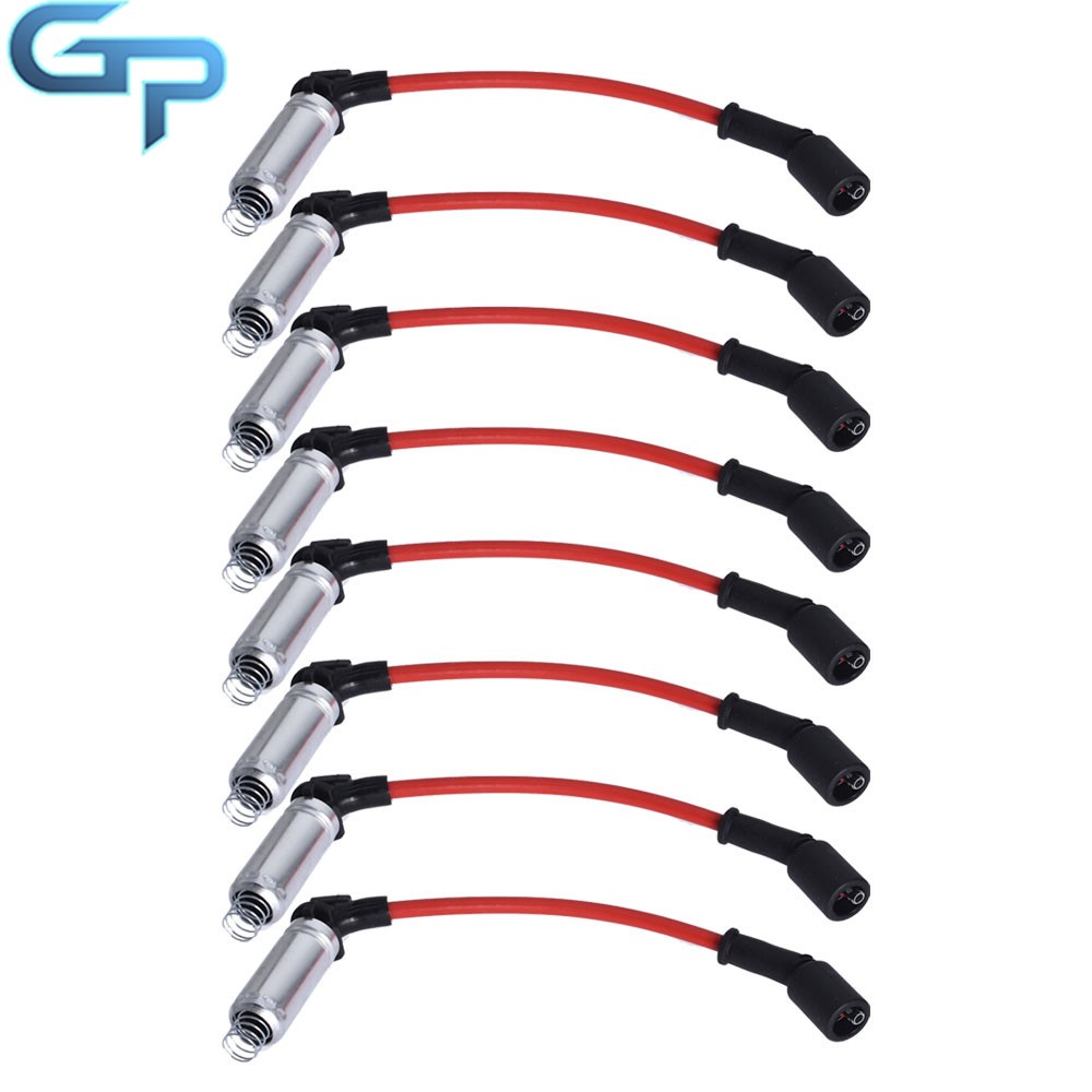 For Chevy GMC 4.8L 5.3L 6.0L V8 48322 7831 M8-48322 Set 8 of Spark Plug Wires
