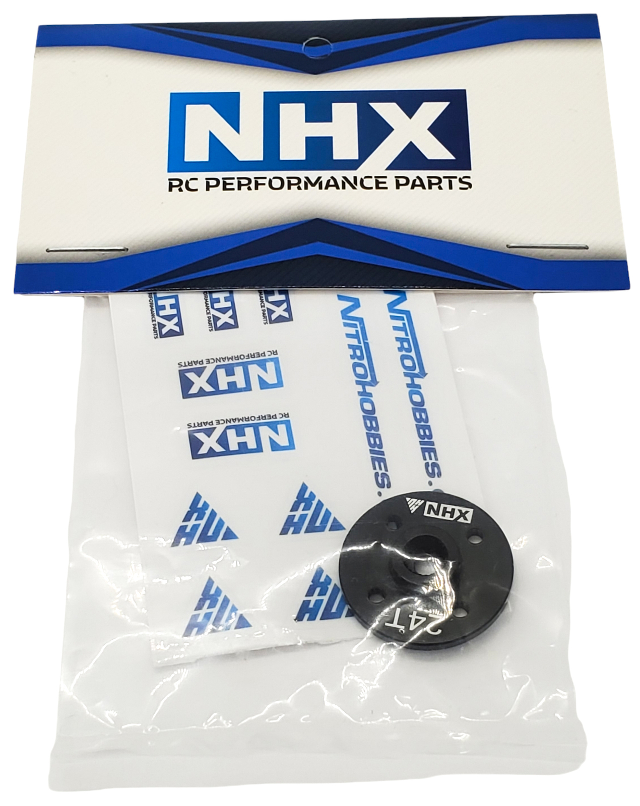 NHX RC Round Aluminum Servo Horn -24T - Black