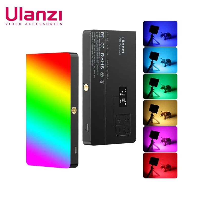 Ulanzi LT002 RGB Led Video Pocket Light Photography Fill Light 2500K-9000K CRI95